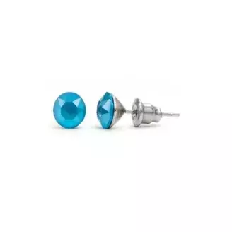 Swanis pötty bedugós fülbevaló - 6mm - Azure Blue