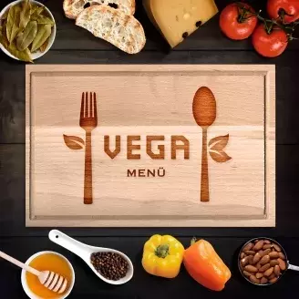 Vega menü vágódeszka - kicsi