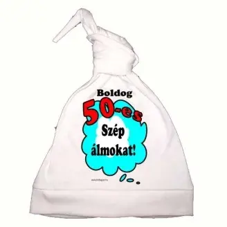 Hálósapka - Boldog 50-es szép álmokat!