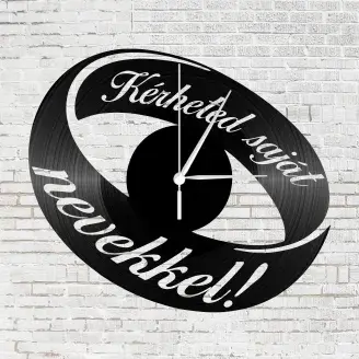 Bakelit óra - gyűrű, egyedi nevekkel