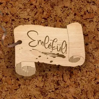 Ajándék kísérő kártya - Emlékül