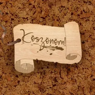 Ajándék kísérő kártya - Köszönöm