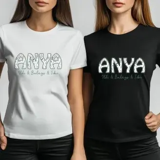 Anya póló gyermek nevekkel