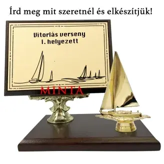 Asztali fa plakett - Vitorlázóknak