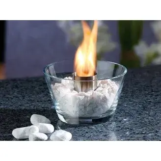 Asztali üveg bioégő