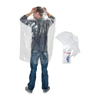 Áttetsző poncsó esőkabát