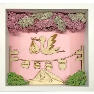 Zuzmó kép - Babaköszöntő - lány