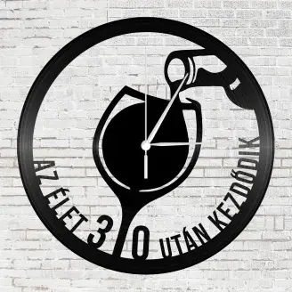 Bakelit falióra - Boros pohár 30 