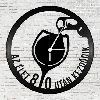 Bakelit falióra - Boros pohár 80 