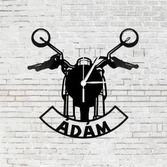 Egyedi neves motoros bakelit falióra