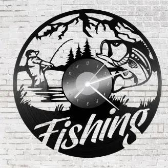 Bakelit falióra - legyező horgász