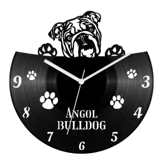 Angol bulldog bakelit óra