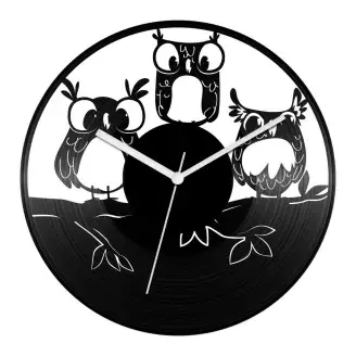 Vicces baglyok bakelit óra