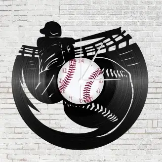 Bakelit falióra - Baseball játékos