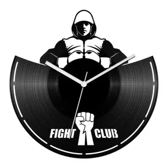 Bokszoló bakelit óra