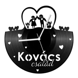 Család neves bakelit óra