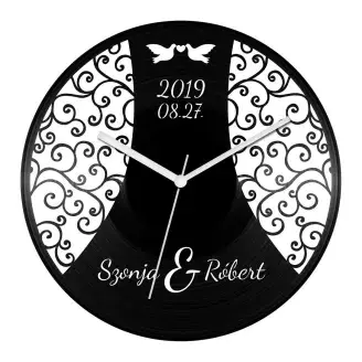 Esküvő 12 bakelit óra