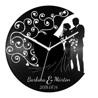 Esküvő 4 bakelit óra