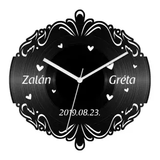 Esküvő 9 bakelit óra