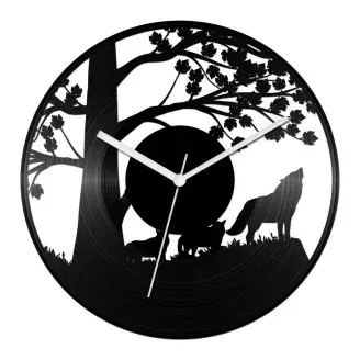 Farkasos bakelit óra