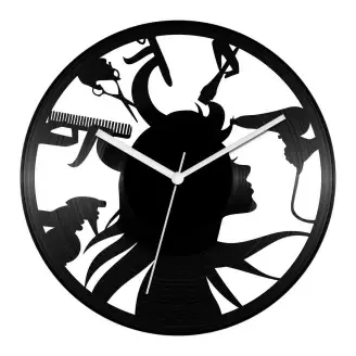 Fodrászszalon bakelit óra