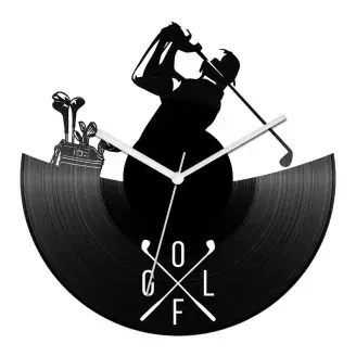 Golfjátékos bakelit óra