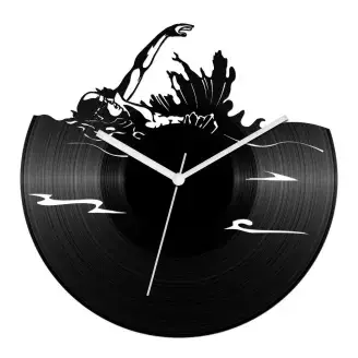 Hátúszó bakelit óra