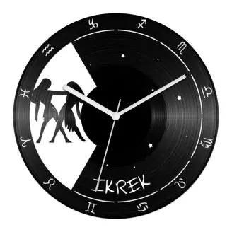 Ikrek csillagjegyes bakelit óra