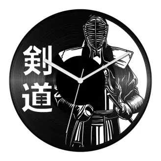 Kendó harcos bakelit óra