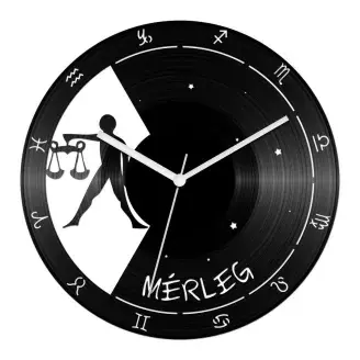 Mérleg csillagjegyes bakelit óra