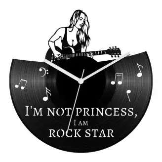 Rocksztár bakelit óra