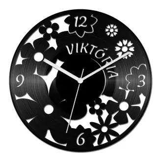 Női neves bakelit óra számokkal