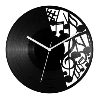 Óriás hangjegyes bakelit óra