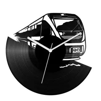 Személyvonat bakelit óra