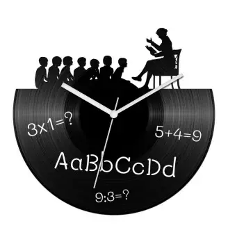 Tanítónő bakelit óra