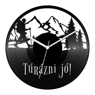 Természetjáró bakelit óra