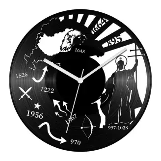 Történelem tanár bakelit óra