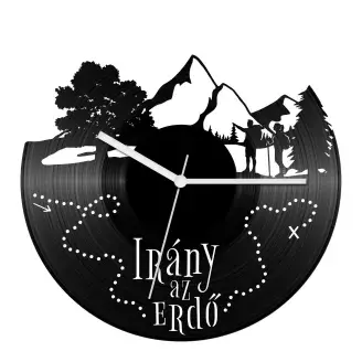 Túra az erdőben bakelit óra