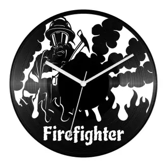 Tűzoltó bakelit óra