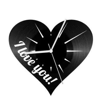 Szerelem szív 1 bakelit óra