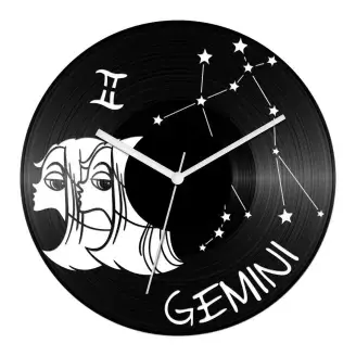 Vicces Ikrek csillagjegyes bakelit óra