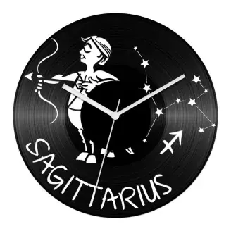 Vicces Nyilas csillagjegyes bakelit óra