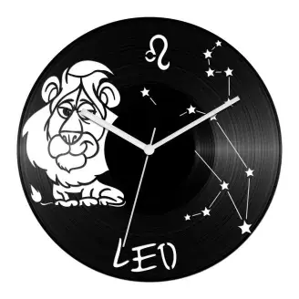 Vicces Oroszlán csillagjegyes bakelit óra