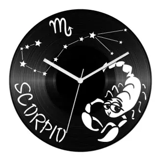 Vicces Skorpió csillagjegyes bakelit óra