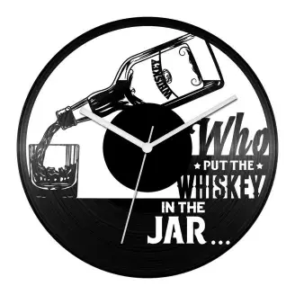 Whiskey feliratos bakelit óra