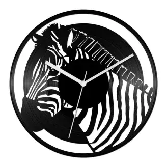 Zebrás bakelit óra