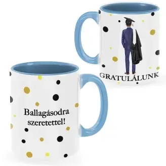 Ballagási bögre - fiú