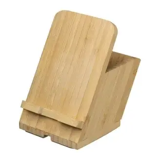 Bambusz telefon és tolltartó