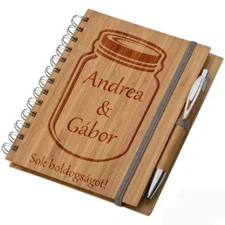 Bambusz füzet A5 + toll - Csupor