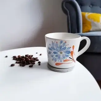 Poháralátét - "Ami" - szürke